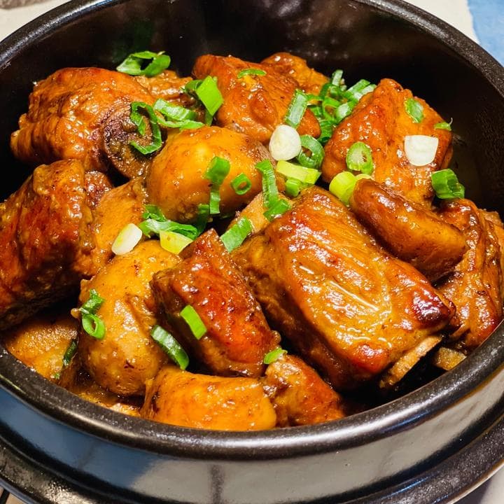 Braised Pork Ribs with Taro - Chinese Recipe