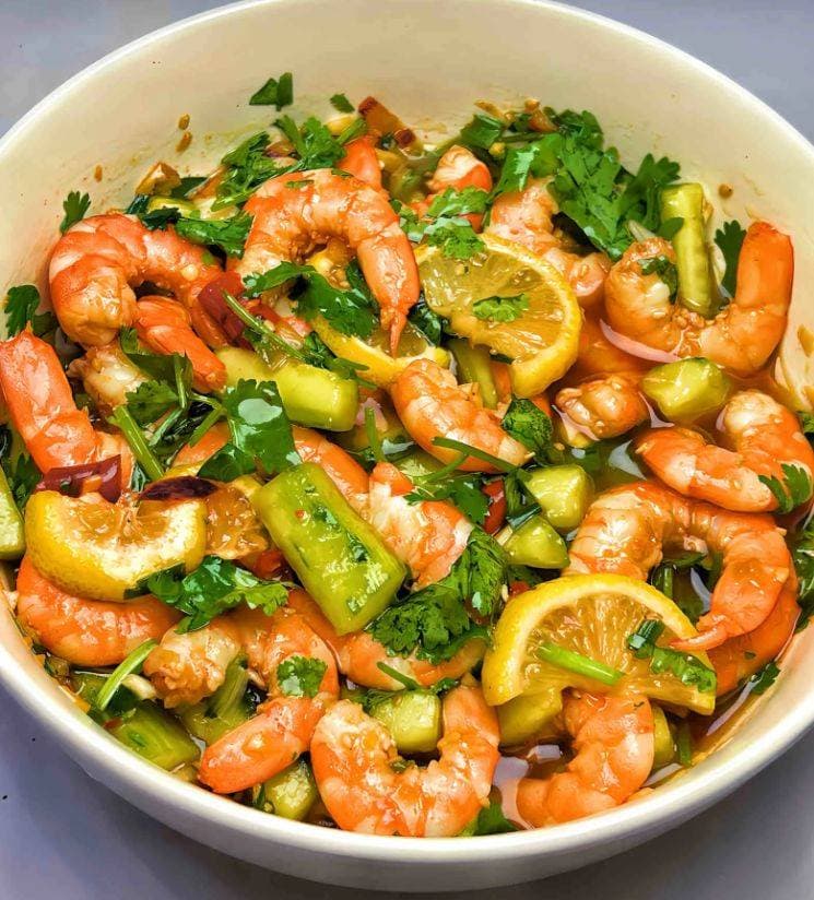 Cold Shrimp Salad - Chinese Recipe