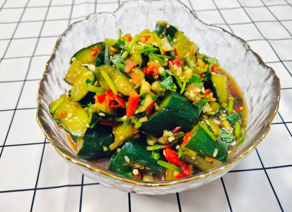 Smashed Cucumber Salad - Chinese Recipe