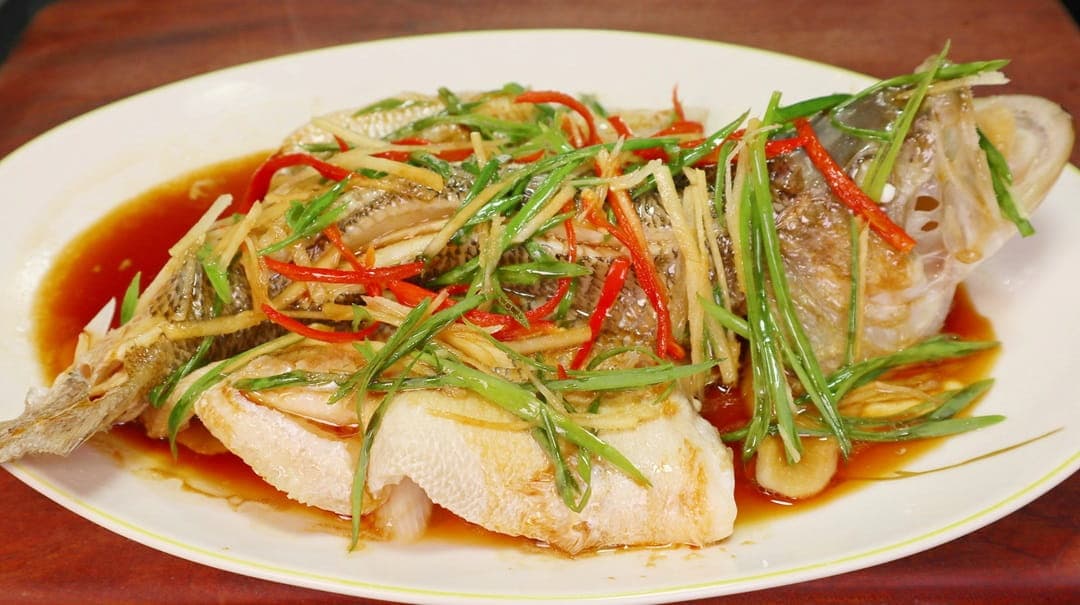Steamed Sea Bass - Chinese Recipe